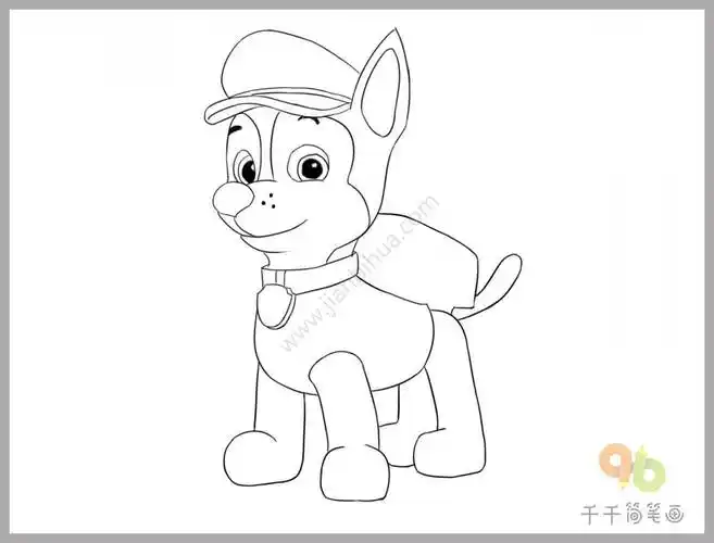 阿奇简笔画 汪汪队阿奇简笔画