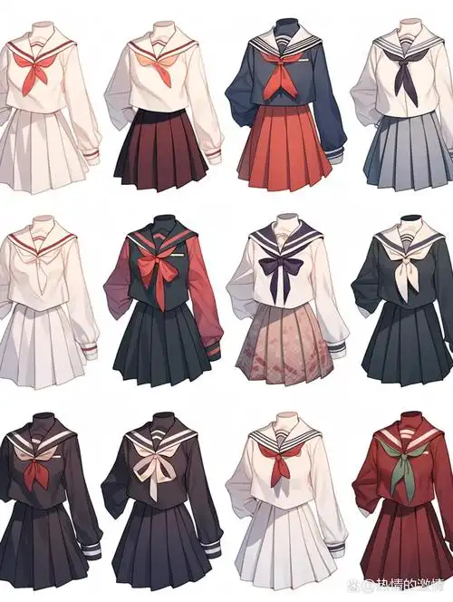 校服款式设计草图