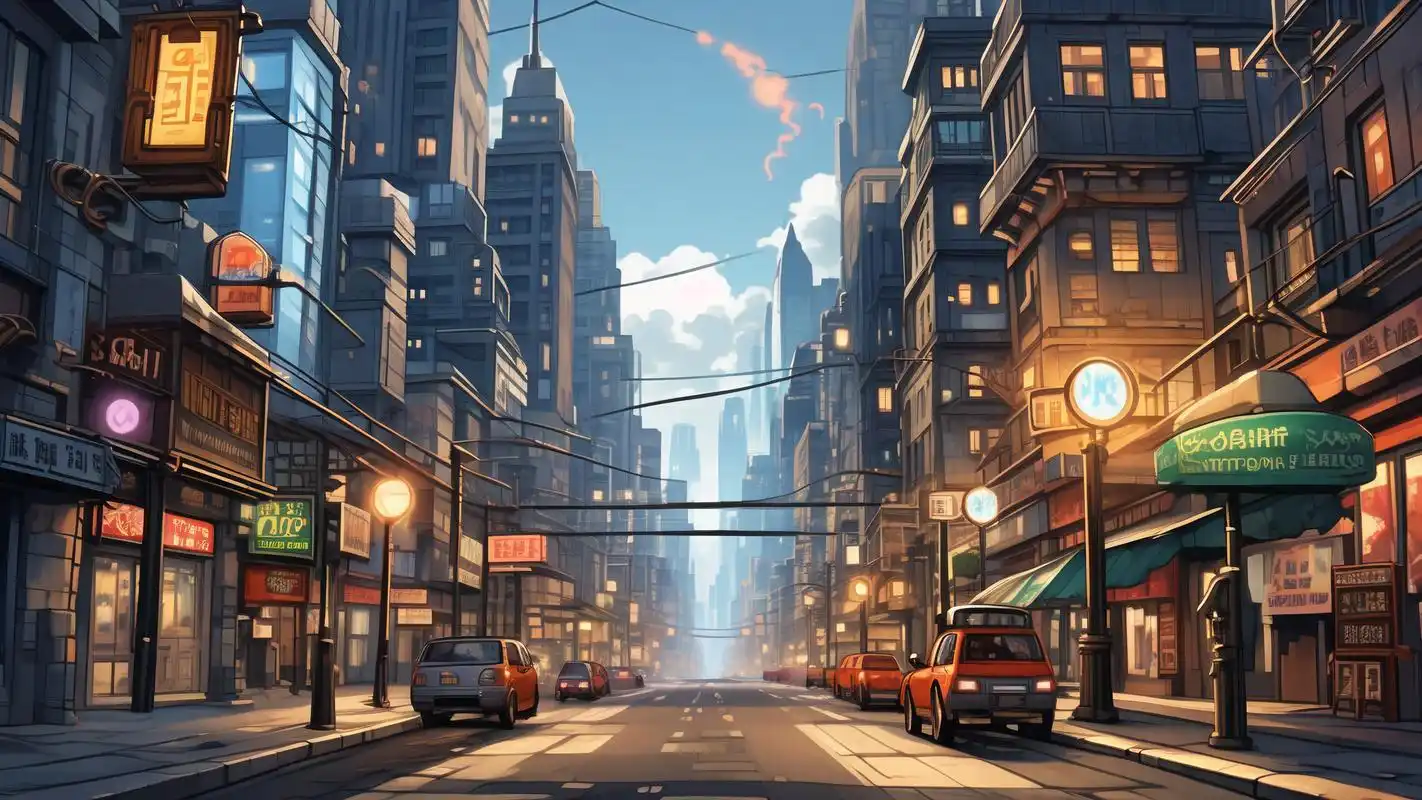 动漫街景壁纸96打造二次元梦幻桌面