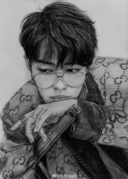 我画的就是肖战#(近期肖战绘画合集)#肖战余生请多指教#图禁二改/禁