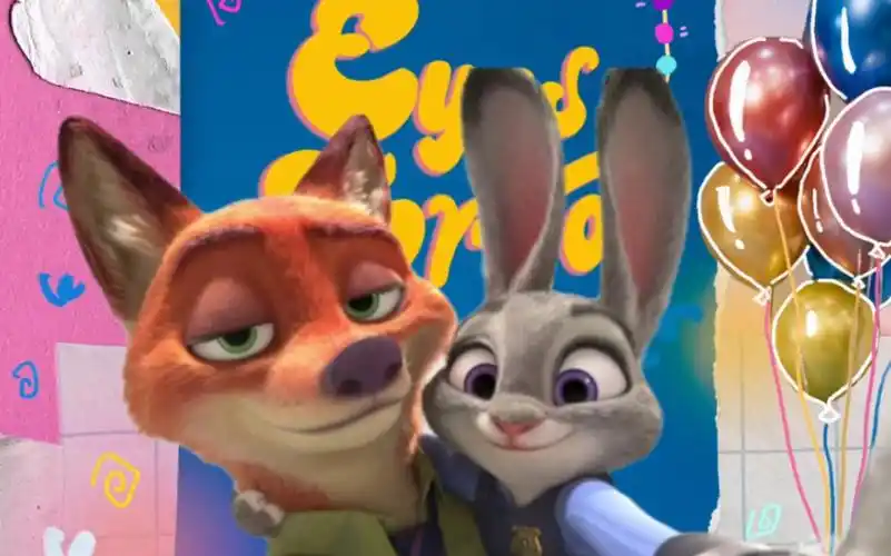 用贺峻霖的新歌《eyes for you》解锁迪士尼顶流cp尼克和他的兔子警花