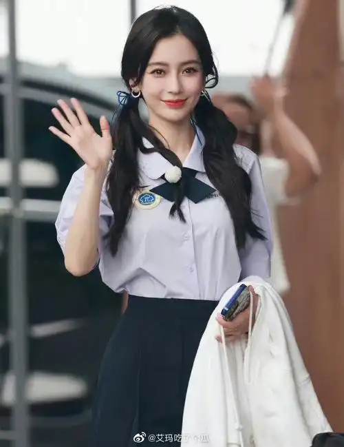 angelababy卷发双马尾