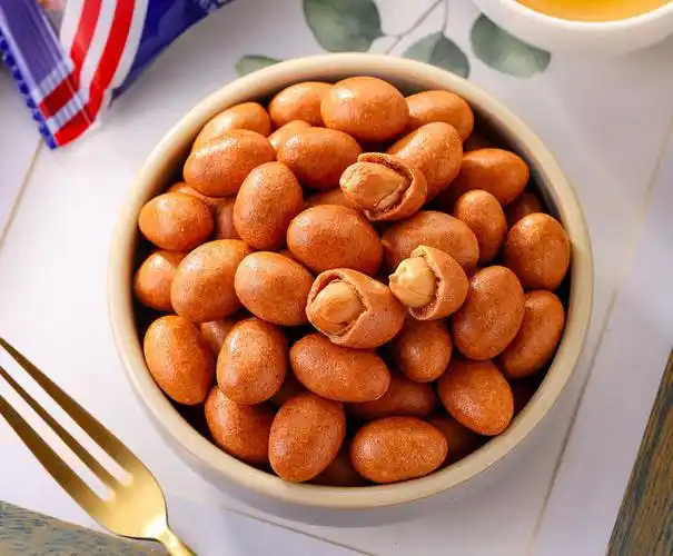 商品描述储存条件冷冻热卖月份全年包装规格鱼皮花生散