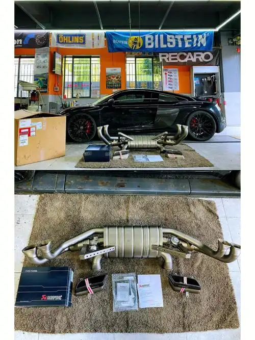 奥迪r8performance升级akrapovic天蝎排气