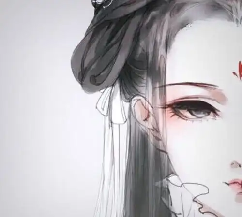 头像 古风 半张脸