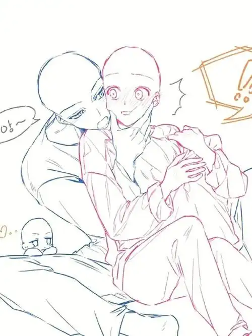 情侣cp模板两个光头的故事