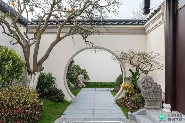 农村庭院设计实景图(100平米小庭院绿化设计)