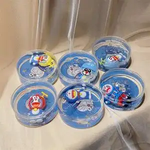 网红新款多啦a梦水晶泥粘土史莱姆安全无毒儿童玩具减压橡皮彩泥