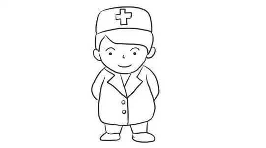 医生幼儿亲子简笔画医生怎么画简笔画图片简笔画医生的画法步骤儿童