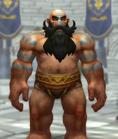 魔兽世界90矮人男新外观90矮人男新增发型与纹身