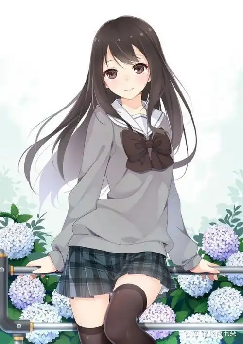 水手服女孩二次元漫画插画人物图片保存第六组