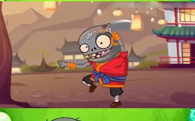 植物大战僵尸 武僧小鬼 每天都在练功 ,可是却误伤了同伴!只好出走!