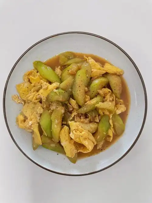 对象的一道菜这个丝瓜炒蛋真的棒75