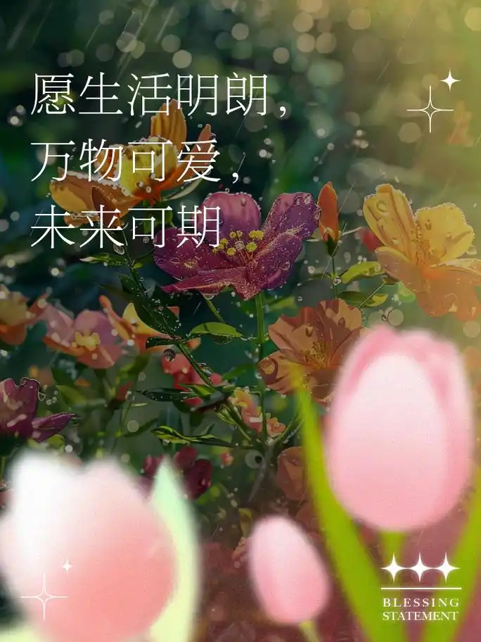 愿生活明朗,万物可爱,未来可期