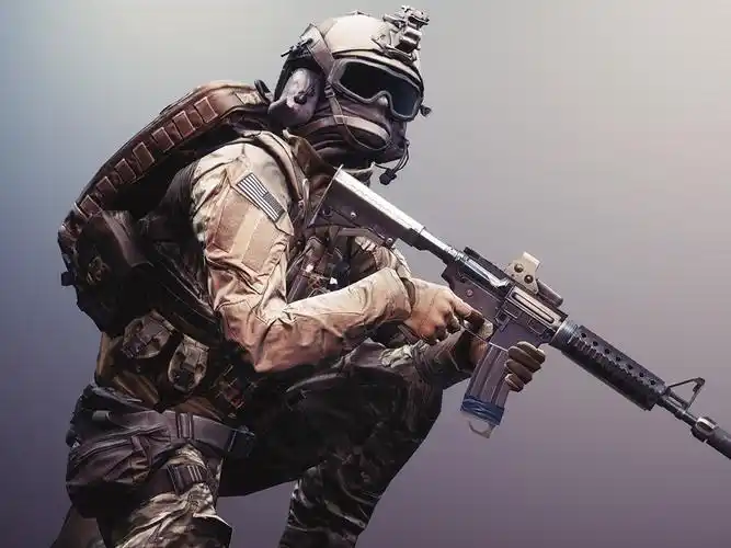 战地4,战士,武器,装备 壁纸