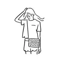 ins简笔画线条人物头像