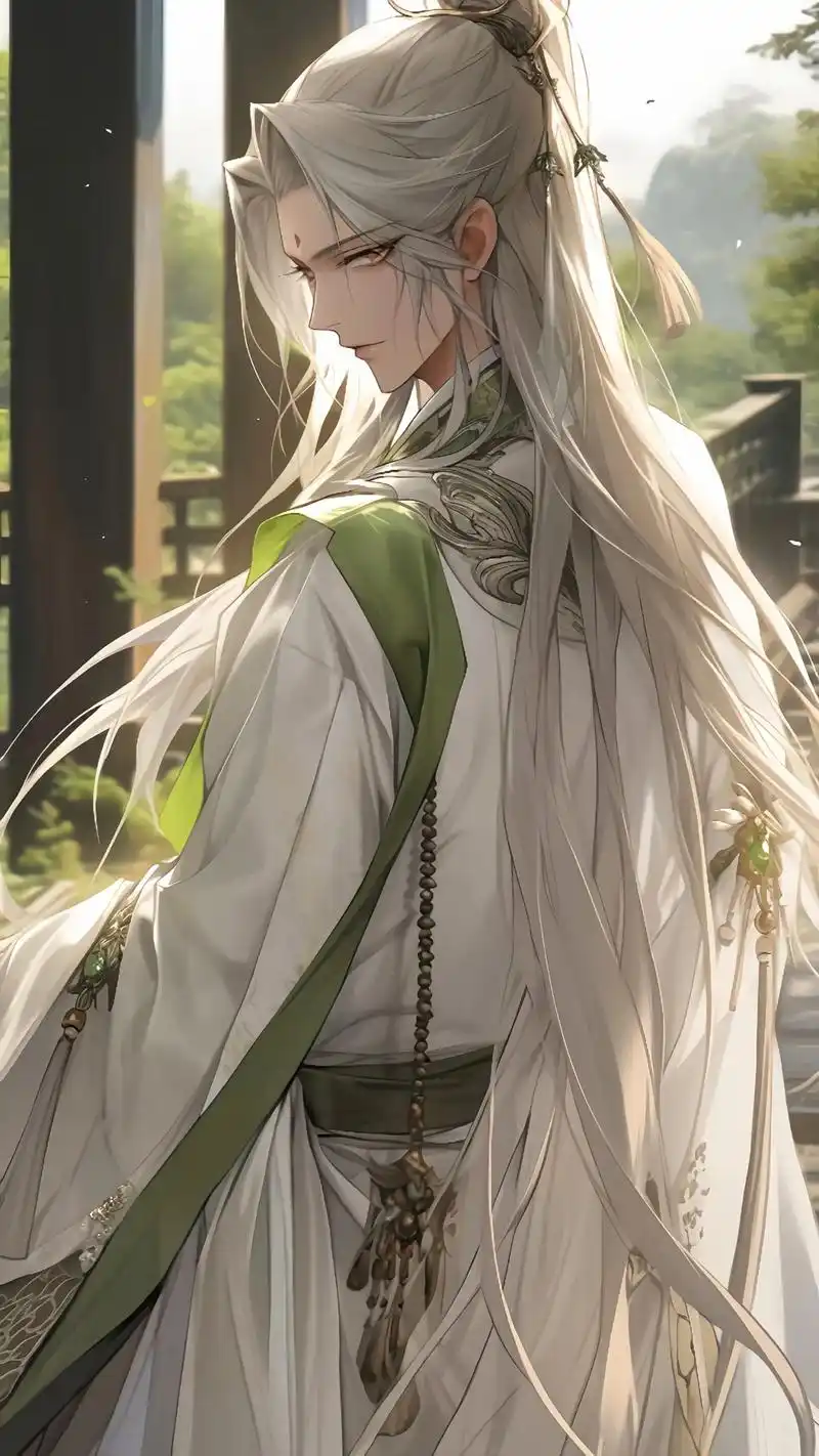 先生独坐,春风翻书.清风入袖,明月肩头.#古风 #ai绘画  - 抖音