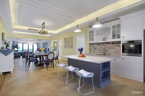 餐厅吊顶效果图现代简约餐厅装修效果图欣赏