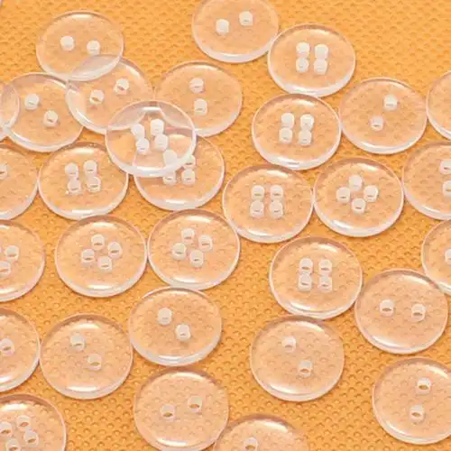 透明纽扣西装大衣隐形里扣内衣小垫扣衬衫扣子圆形二眼面包树脂扣