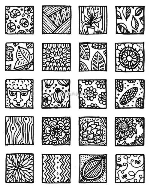 儿童线描画##创意儿童画##线描##黑白装饰画##儿童创意美术##少儿