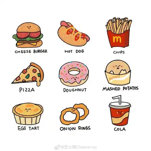 大全图片大全图片(卡通食物简笔画照片)简笔画食物食物简笔画步骤图