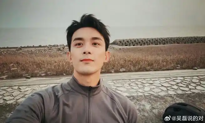 吴磊落日骑车自拍##吴磊