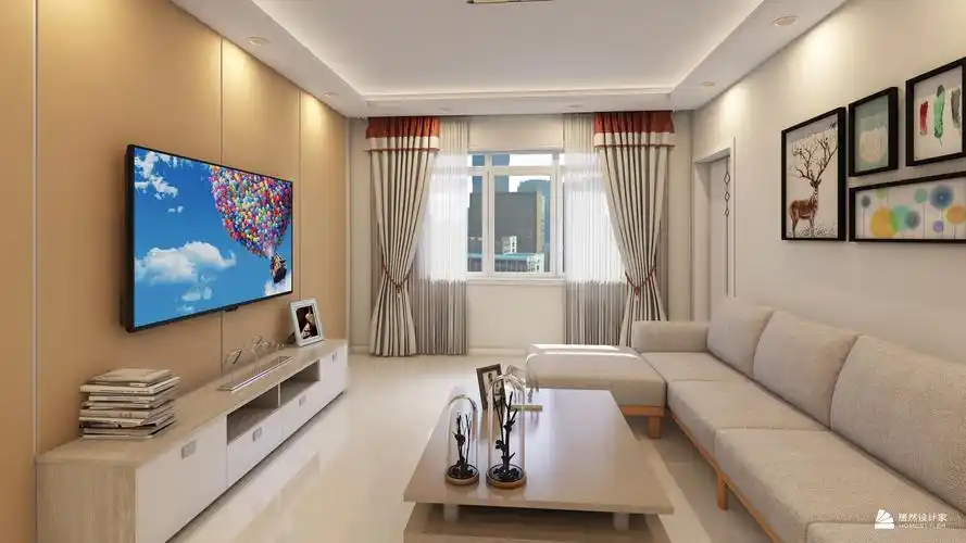 现代风格两室一厅装修设计效果图