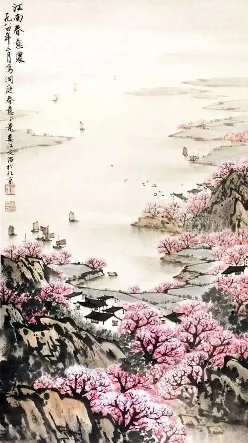 书画联盟丨当代山水画八大家之一笔下的江南水乡美得梦幻