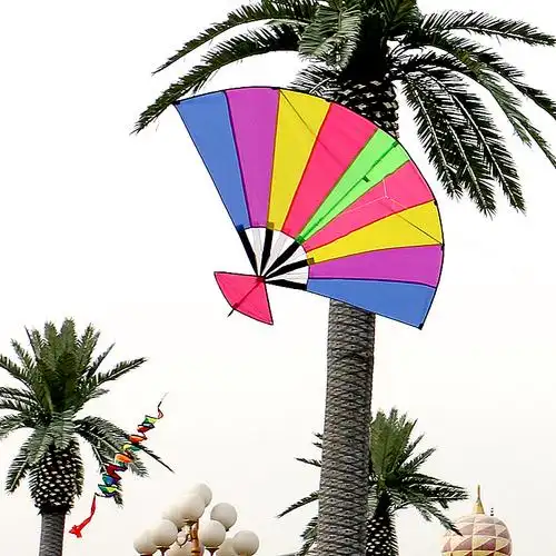 风筝潍坊恒江扇子老人转尾易飞初学者风筝