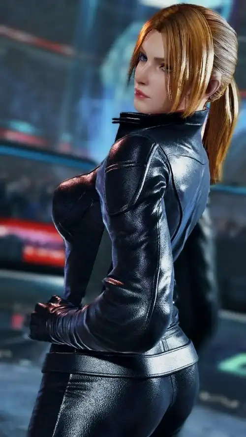 铁拳8#皮衣版妮娜在《铁拳8》中的实际效果,服装的质感好评