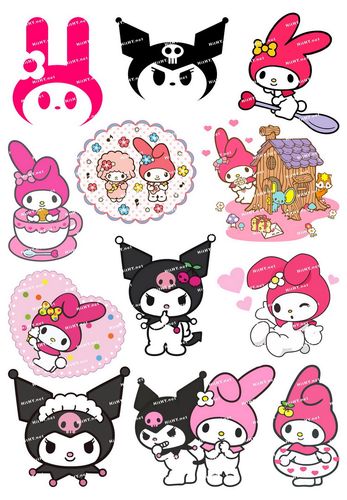 中号f0184-05-卡通可爱萌 笔记本电脑旅行箱贴纸