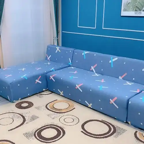 定做u型老款老式无扶手沙发套罩四季通用全包万能套贵妃组合弹力