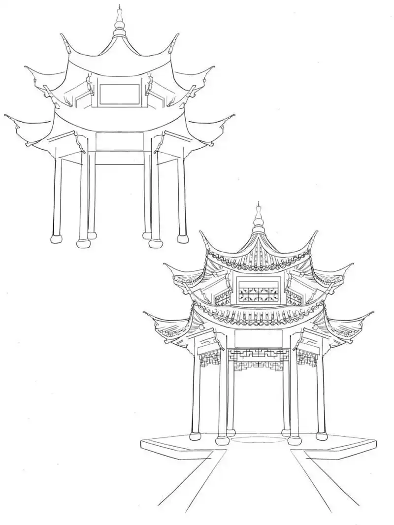原谅我更新晚了,因为这几天在学习半厚涂风格的古风插画,在慢慢学习