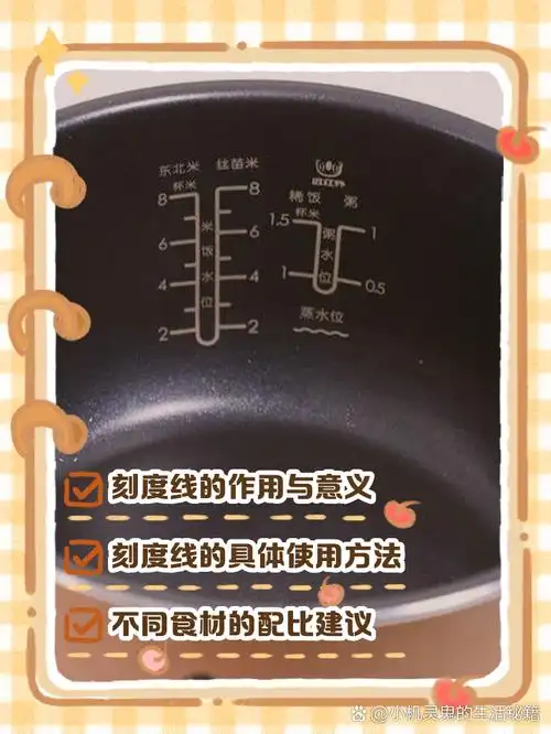 电饭锅内胆刻度线图解
