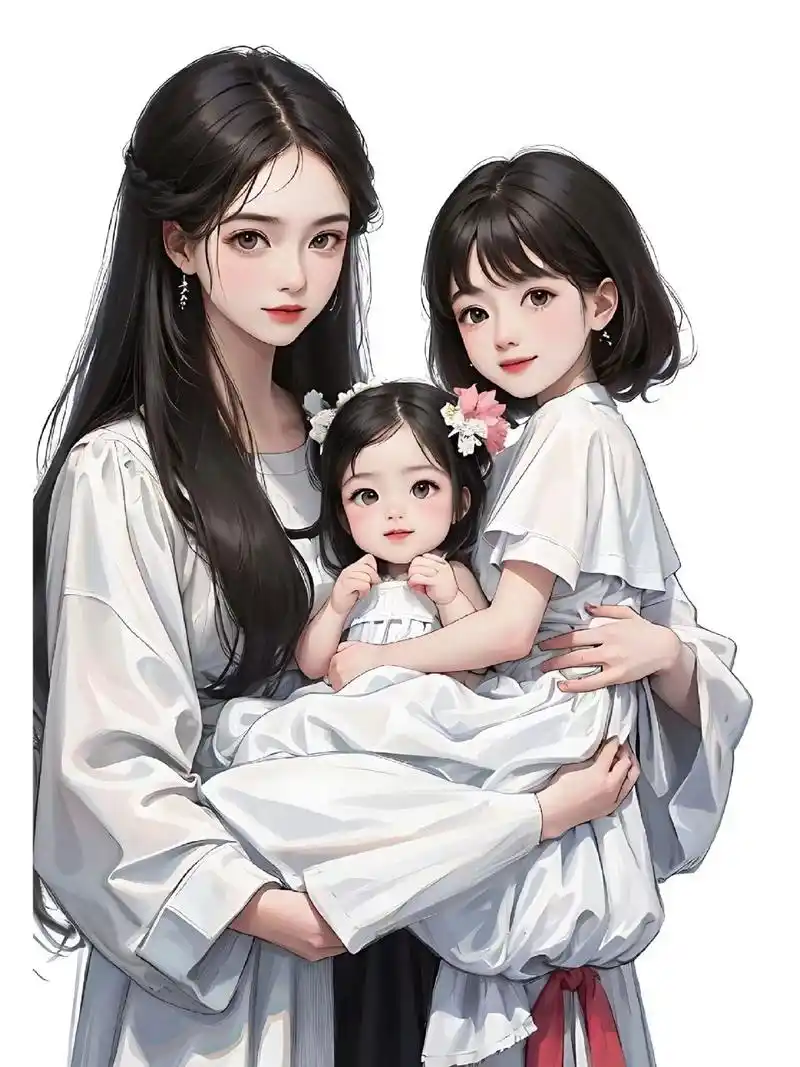 亲子头像|两个女儿的来收图啦