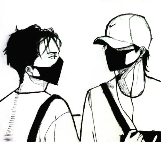 肖战王一博铅笔画