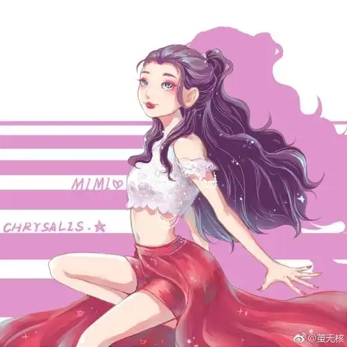 火箭少女漫画卡通形象图