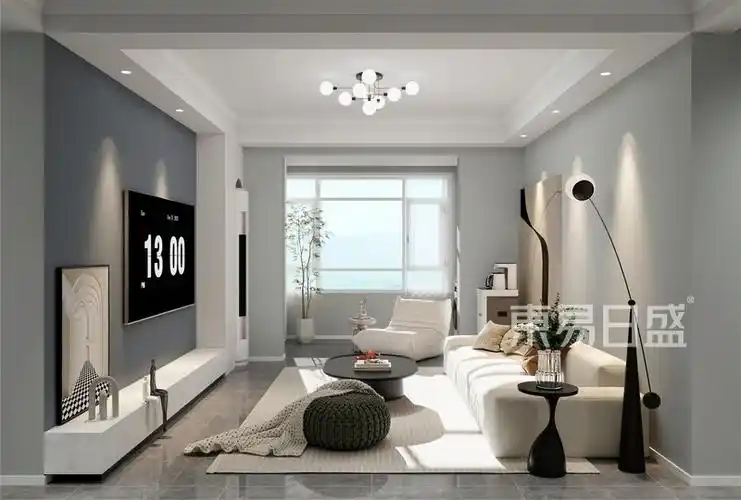 元熙樾府120平米三室两厅装修效果图现代简约风格案例