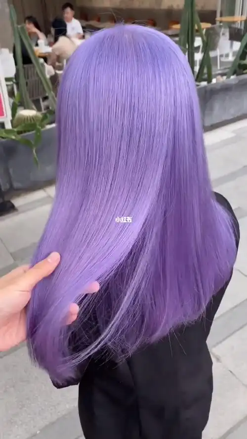 越掉色越好看的染发紫灰色武汉染发显白染发
