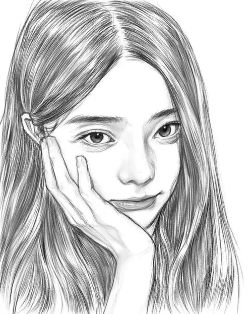 大神的美女线描,真的太绝了,干净利落的线条,临摹起来!