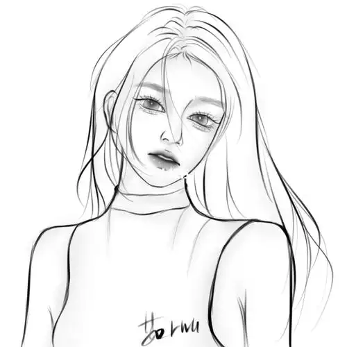 procreate手绘临摹线稿71100