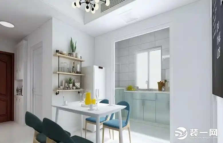 小户型两居室改三居室餐厅装修效果图