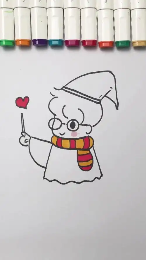 哈利波特#哈利波特简笔画