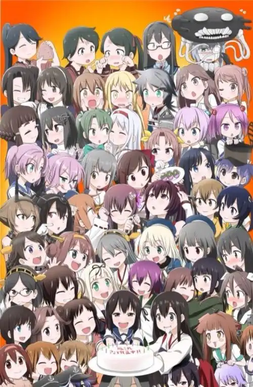 p站 舰娘 舰队collection 全家福 二次元 少女 萌 拟人 搬运自微博
