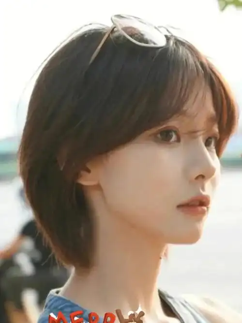 超好看的挂耳短发可盐可甜适合圆脸方脸