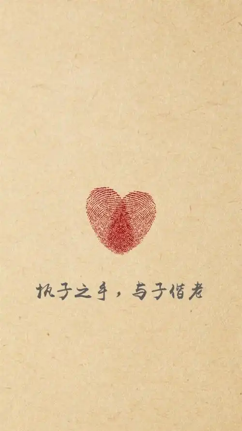 我能想到最浪漫的事就在这首诗中执子之手与子偕老