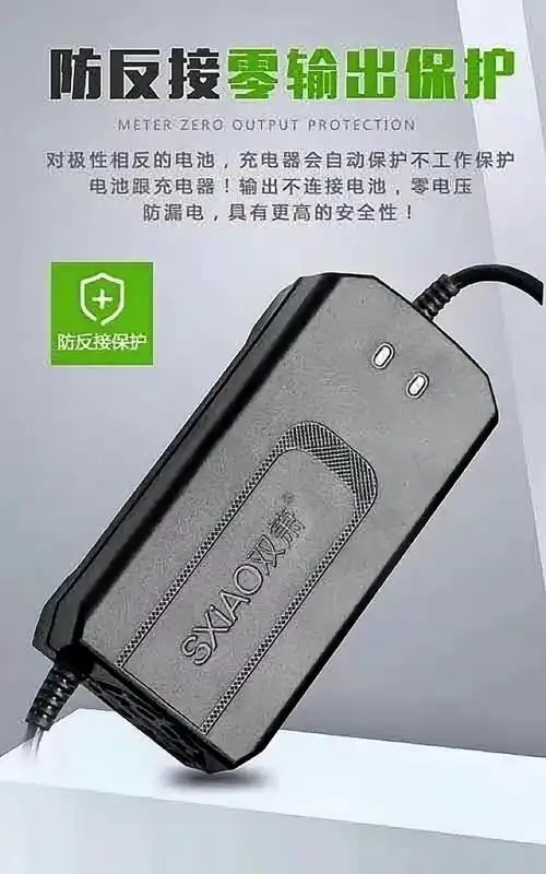 充电器双箫电动车智能保护电池48v60v72v车型通用移动电源