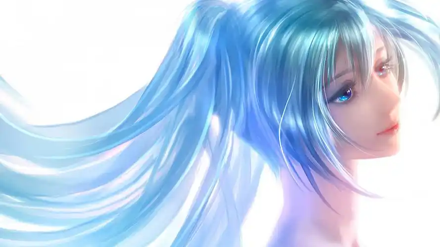 初音未来的壁纸图片 横屏 蓝色头发