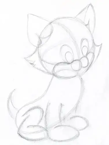 小动物的素描简笔画