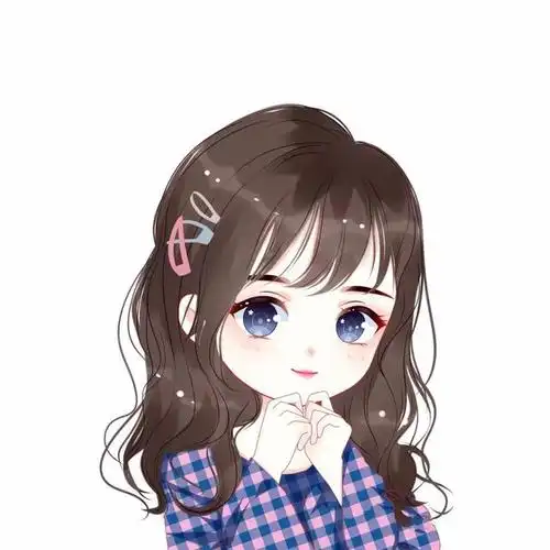 一组非常精美的q版手绘头像,男女头像